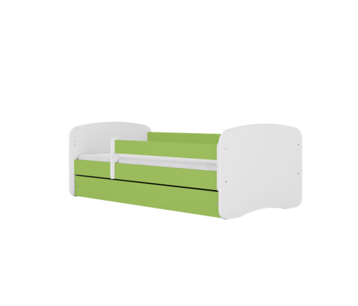 Bed babydreams green horse without drawer with mattress 160/80