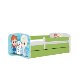 Bed babydreams green frozen land without drawer with mattress 160/80 Bed babydreams green frozen land without drawer with mattress 160/80