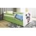 Bed babydreams green panda without drawer with mattress 160/80