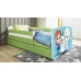 Bed babydreams green frozen land without drawer with mattress 180/80