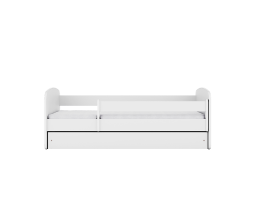 Bed babydreams white without pattern without drawer with mattress 140/70