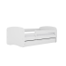Bed babydreams white without pattern with drawer with mattress 140/70