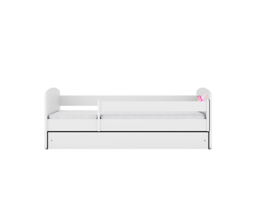 Gulta White Fairy with Wings bez atvilktnes ar matraci 140x70