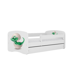 Детская кровать Little Dino с ящиком с матрасом 180x80