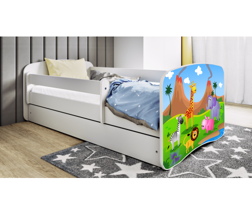 Детская кровать Safari с ящиком с матрасом 180x80