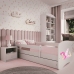Bed babydreams white fairy with wings with drawer with mattress 180/80