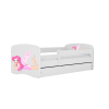 Bed babydreams white fairy with wings with drawer with mattress 180/80