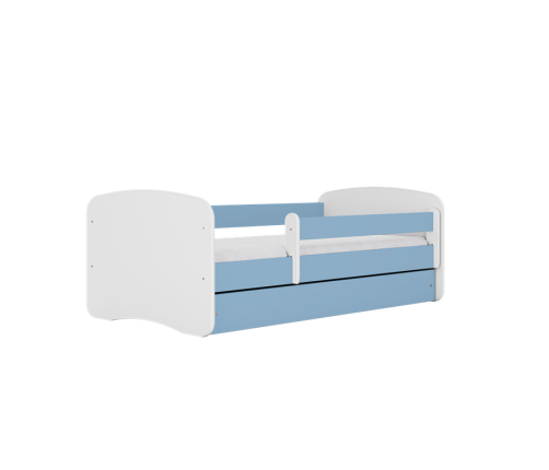 Bed babydreams blue without pattern without drawer with mattress 140/70