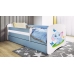 Łóżko babydreams niebieskie słonik bez szuflady materac 140/70