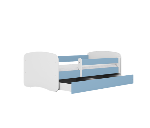 Bed babydreams blue without pattern without drawer with mattress 180/80