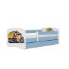 Bērnu gulta Blue Truck ar kasti ar matraci 180/80