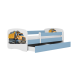 Детская кровать Blue Truck с ящиком с матрасом 180/80
