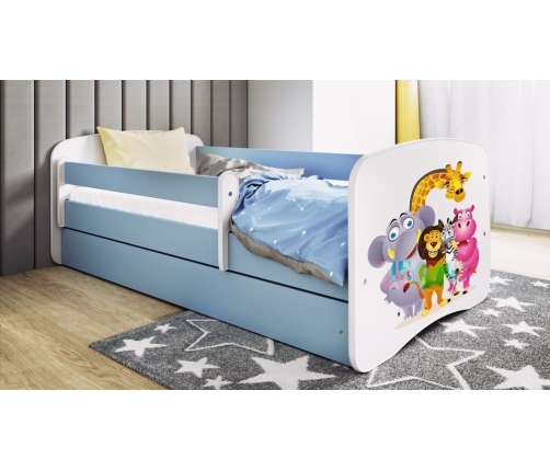 Детская кровать Blue Zoo с ящиком с матрасом 180/80