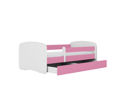 Bed babydreams pink without pattern without drawer with mattress 140/70