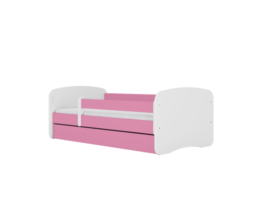 Bed babydreams pink without pattern with drawer with mattress 140/70