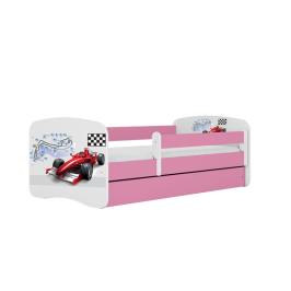 Łóżko babydreams różowe formuła z szufladą materac 140/70 Łóżko babydreams różowe formuła z szufladą materac 140/70