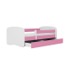 Bed babydreams pink without pattern without drawer with mattress 160/80