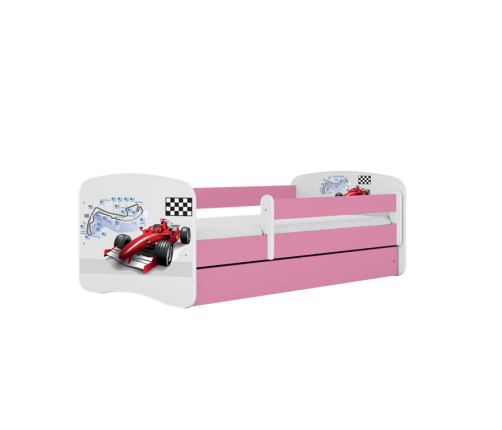 Bērnu gulta Pink Formula ar kasti ar matraci 160/80