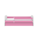 Bed babydreams pink without pattern with drawer with mattress 180/80
