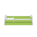 Bed babydreams green without pattern with drawer with mattress 180/80