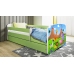 Łóżko babydreams zielone safari bez szuflady materac 180/80