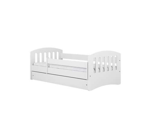 Łóżko classic 1 białe bez szuflady materac 140/80