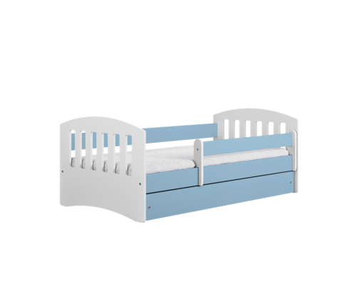 Łóżko classic 1 niebieskie bez szuflady materac 160/80