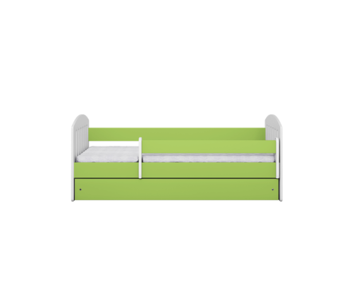 Łóżko classic 1 zielone bez szuflady materac 160/80