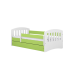 Łóżko classic 1 zielone bez szuflady materac 160/80