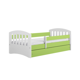 Łóżko classic 1 zielone bez szuflady materac 180/80