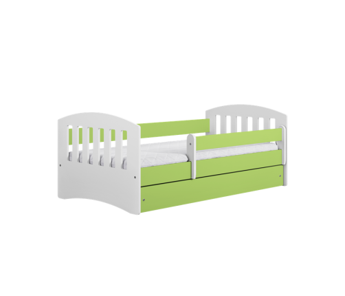 Łóżko classic 1 zielone z szufladą materac 180/80