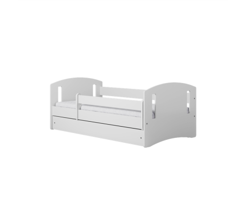 Łóżko classic 2 białe z szufladą materac 160/80