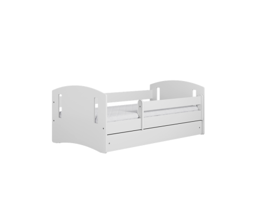 Łóżko classic 2 białe z szufladą materac 160/80