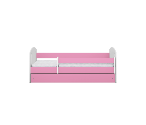 Łóżko classic 2 różowe bez szuflady materac 180/80