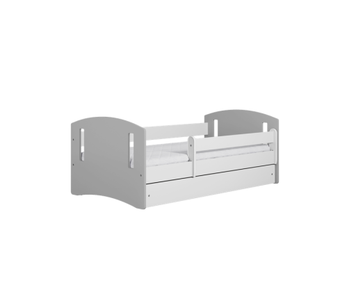 Łóżko classic 2 mix szare bez szuflady materac 160/80