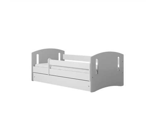 Łóżko classic 2 mix szare z szufladą materac 160/80