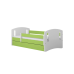 Łóżko classic 2 zielone bez szuflady materac 180/80