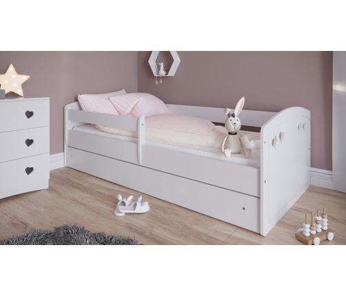 Łóżko Julia białe z szufladą materac 160/80