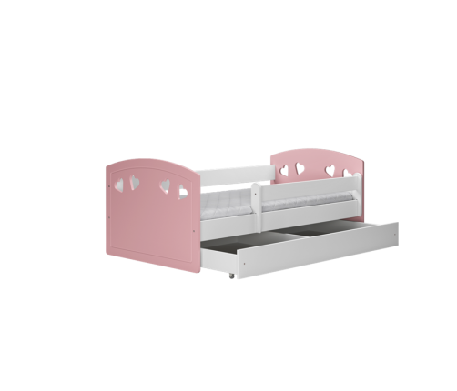 Bed Julia mix pale pink without drawer with mattress 140/80