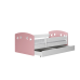 Bed Julia mix pale pink without drawer with mattress 140/80