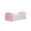 Bed Julia mix pale pink without drawer with mattress 180/80