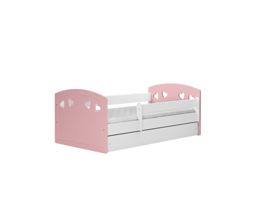 Bed Julia mix pale pink without drawer with mattress 180/80