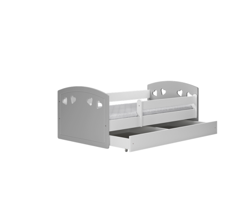 Bed Julia mix grey without drawer with mattress 140/80