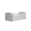 Bed Julia mix grey without drawer with mattress 160/80
