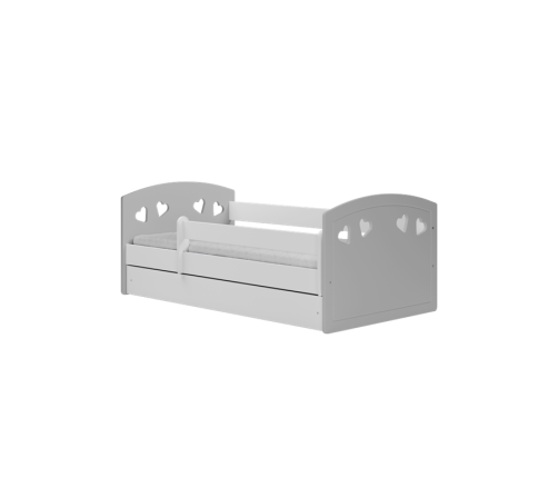 Bed Julia mix grey without drawer with mattress 160/80