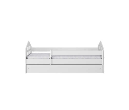 Łóżko Kacper białe bez szuflady materac 140/80