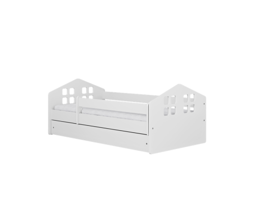 Łóżko Kacper białe bez szuflady materac 160/80