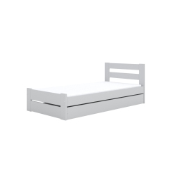 Bed Emil white 160 with mattress