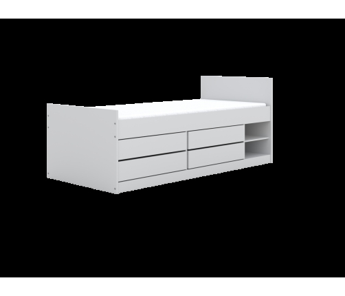 Bed Leon white 200 with mattress