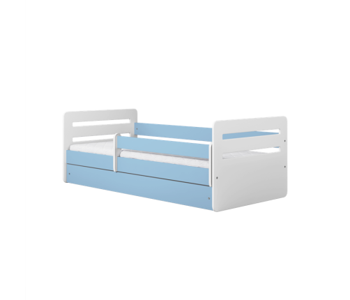 Łóżko tomi niebieskie bez szuflady materac 140/80